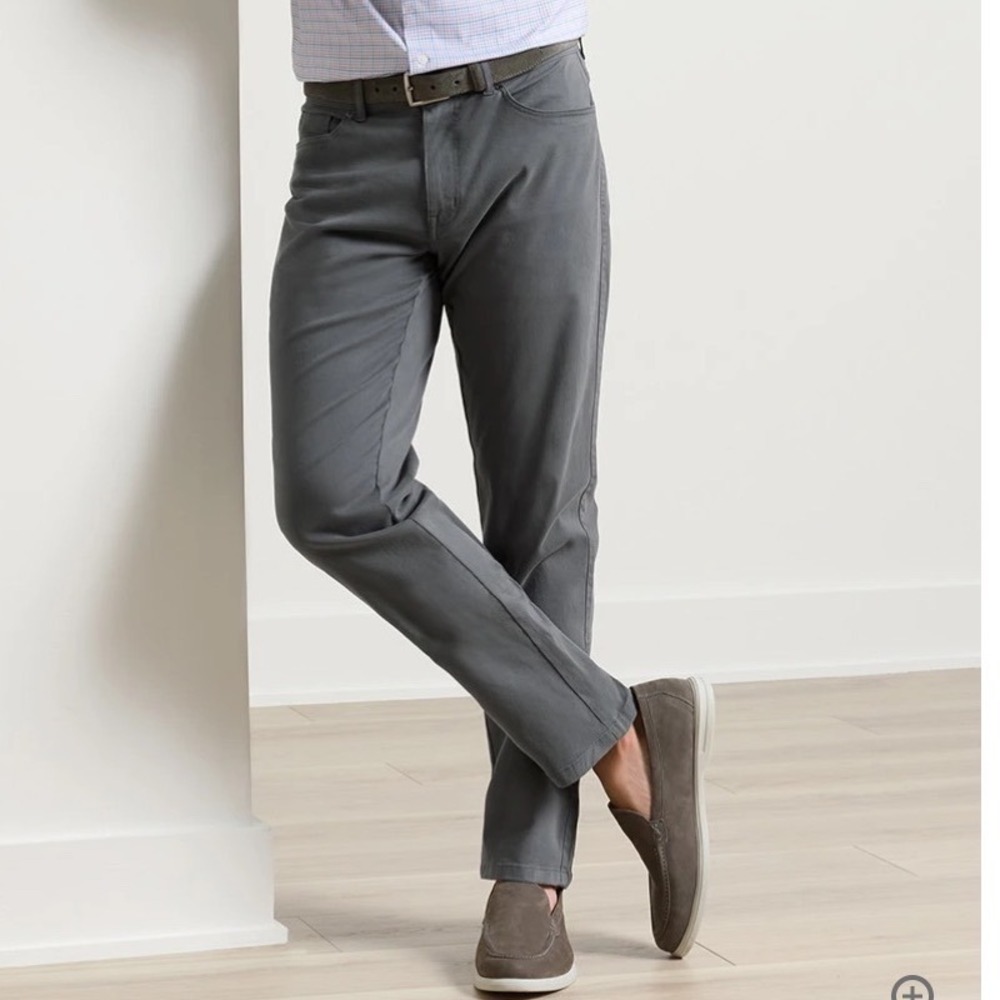 Peter‎ Millar Crown Pants Iron Grey Size 36 New With Tags